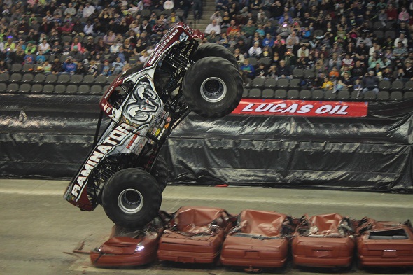 Raminator Monster Truck and Driver Mark Hall Clinch Championship