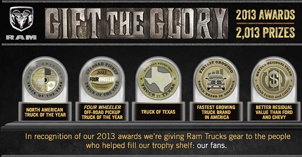 Ram Trucks Gift the Glory | Enter for Your Chance to Win Great Ram Truck Prizes