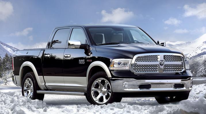 Ram 1500 in snowscape